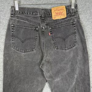VTG Levis 560 Loose Fit Straight Leg Women Jeans Size 10 MIS M Black USA Made